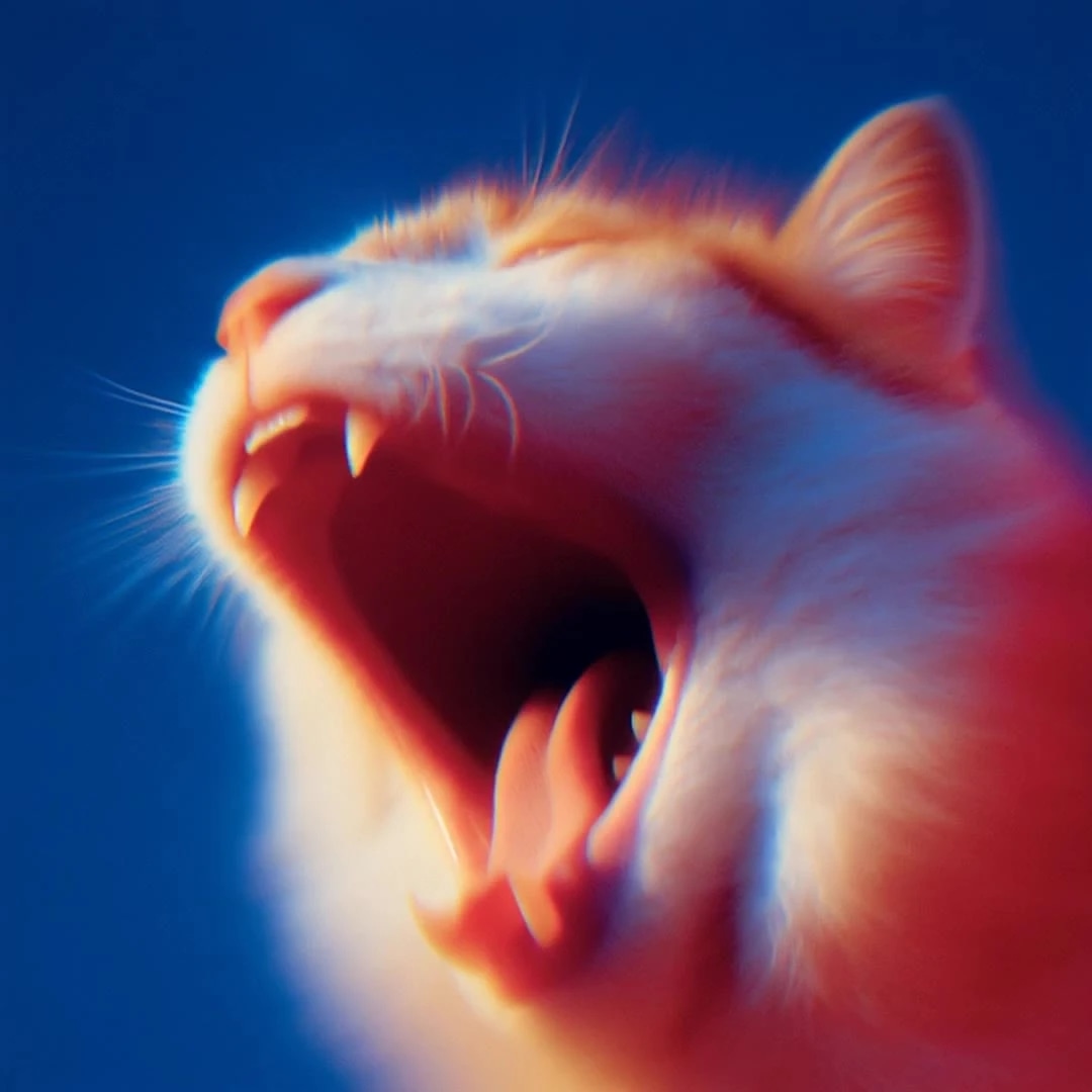 Große Katze, kleines Miauen